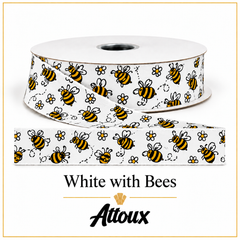 White with Bees