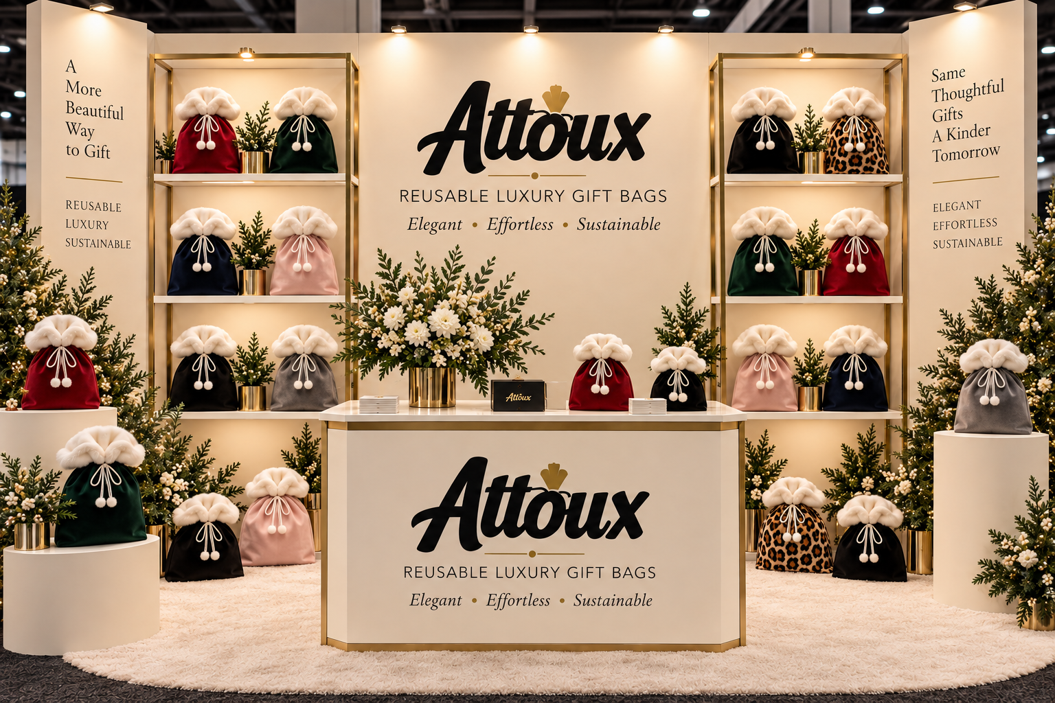 Attoux Classic gift bags on display