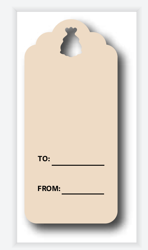 Attoux To and From gift tag